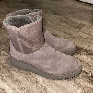 Uggs grey, ankle height, size 7